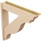 Ekena Millwork 7 1/2-in W x 38-in D x 38-in H Funston Trad Rough Cedar Woodgrain TimberThane Outlooker, Primed Tan OUTUR075X38X38FST04RCPR - alternate 5
